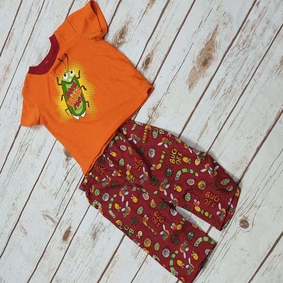 Jumping Beans Don't Bug Me! Pajamas Set 12M - Picture 2 of 8